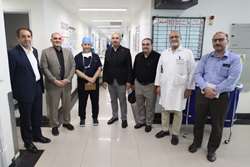 بازدید رئیس دانشکده پزشکی سبطین کربلا از مرکز قلب تهران
