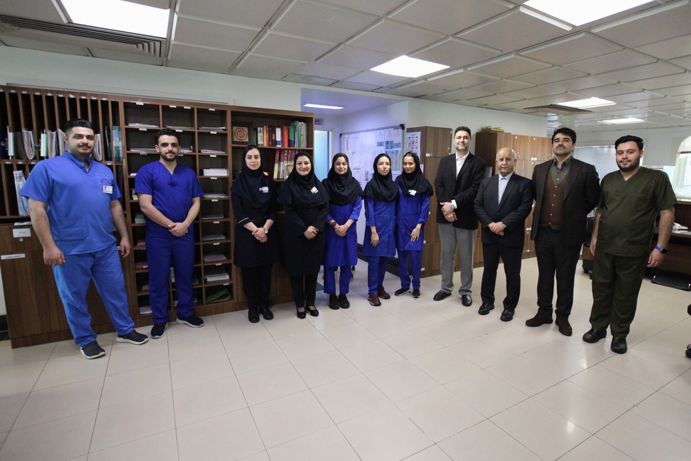 بازدید نوروزی دکتر عباسعلی کریمی از قسمت‌های مختلف مرکز قلب تهران